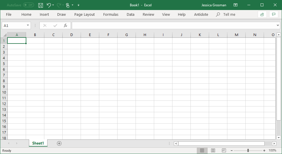 A screenshot of an Excel Workbook and the Ribbon Menu