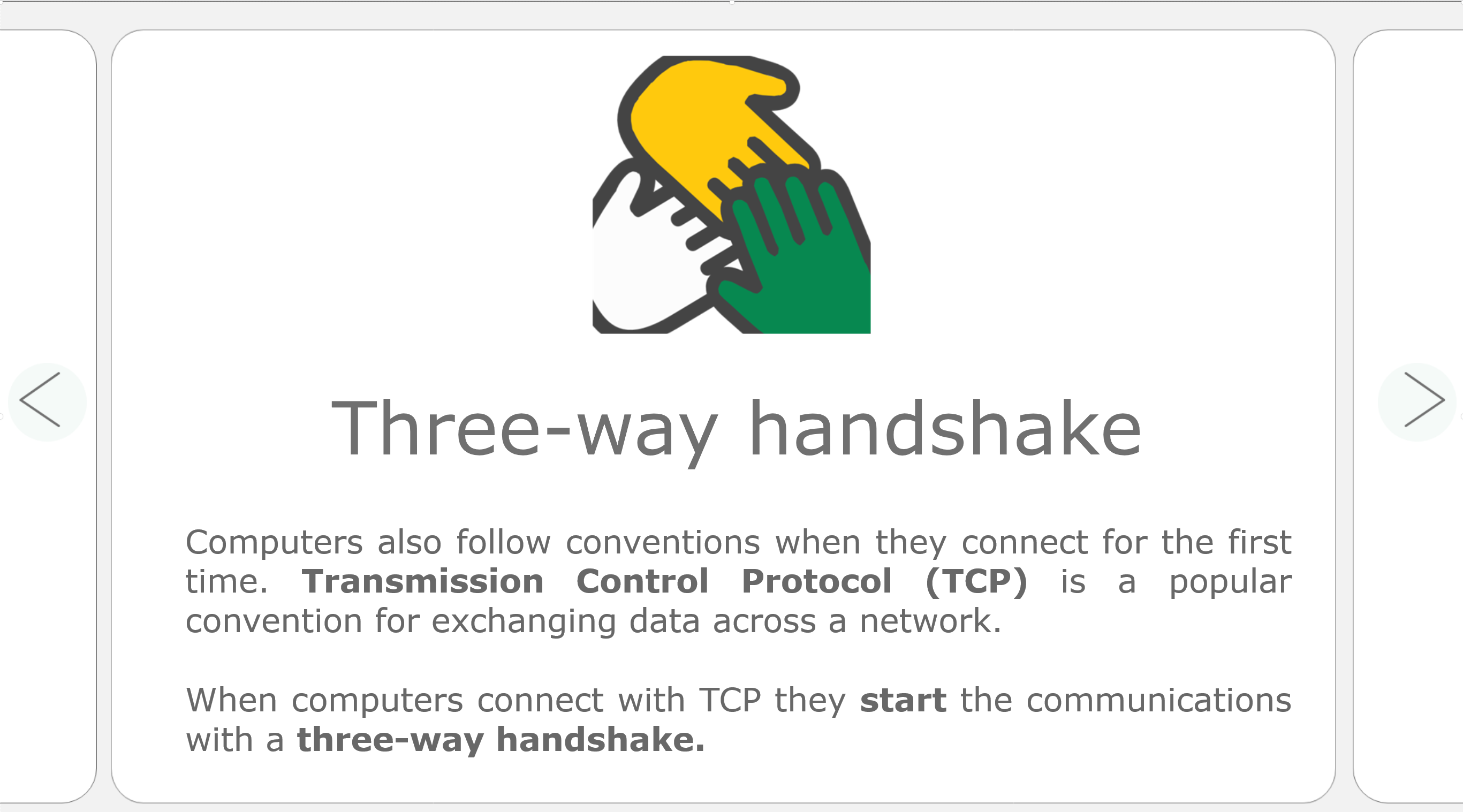 Visualizing a 3 Way Handshake | Learningland