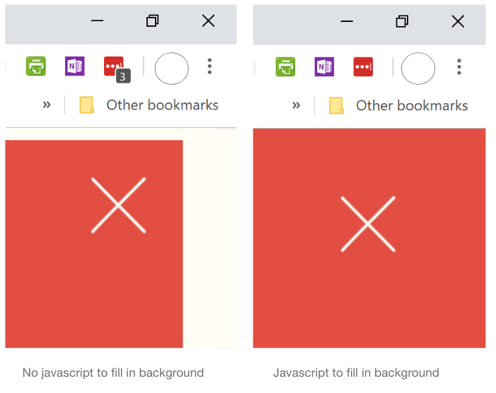 Comparison of story project with and without javascript