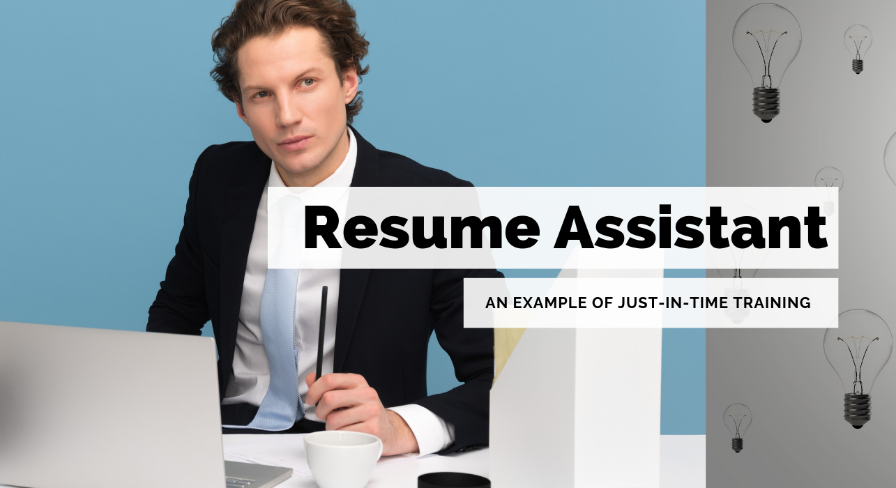 Resume assistant: good JIT example
